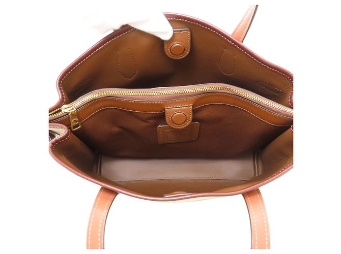 Borsa Tote 2-Way Coach CH189 Hannah Carryall Marrone - vista 5