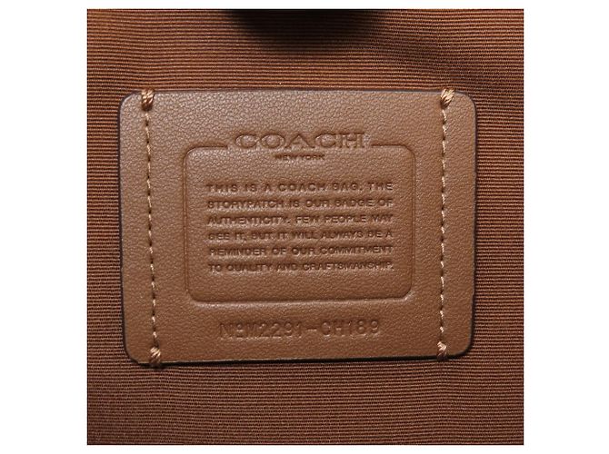 Borsa Tote 2-Way Coach CH189 Hannah Carryall Marrone - vista 7