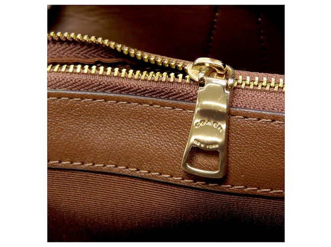Borsa Tote 2-Way Coach CH189 Hannah Carryall Marrone - vista 9