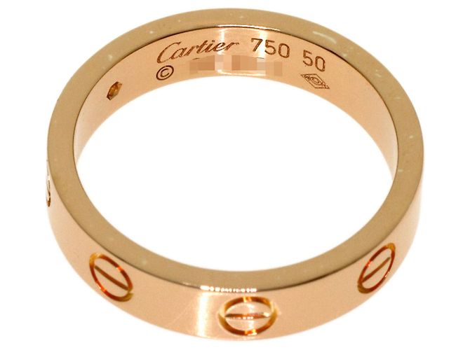 Anello Cartier Love in oro rosa 18K con diamante - vista 4