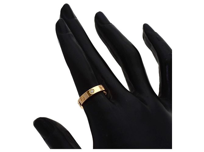 Anello Cartier Love in oro rosa 18K con diamante - vista 5