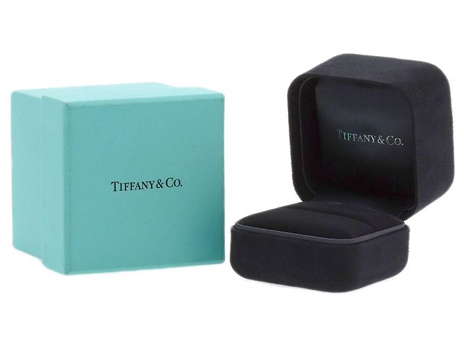 Autre Marque Tiffany & Co. Double Milgrain Ring aus Platin - Ansicht 7