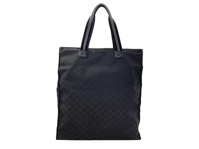 Borsa Tote Gucci GG in nylon nero - vista 2