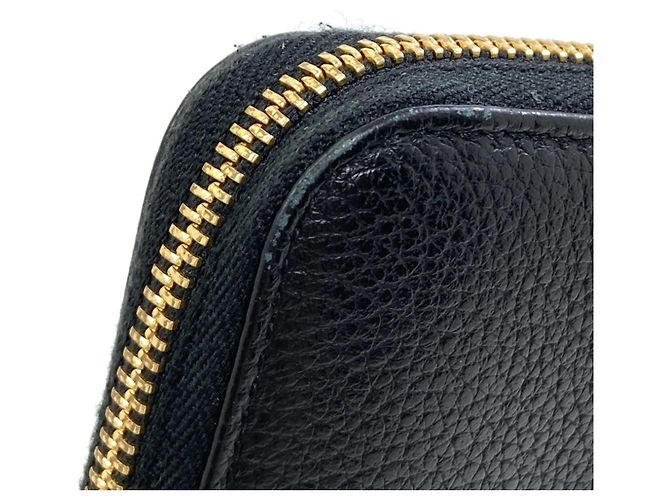 Cartera larga de piel Gancini Salvatore Ferragamo Negro - vista 11