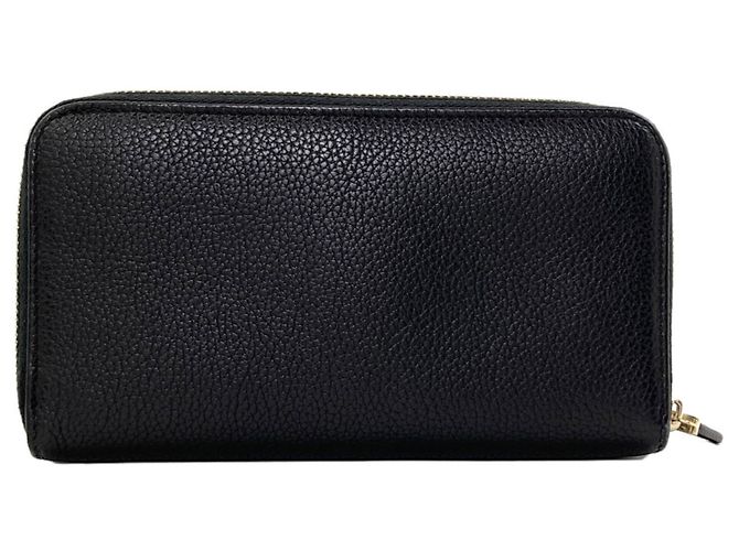 Cartera larga de piel Gancini Salvatore Ferragamo Negro - vista 2