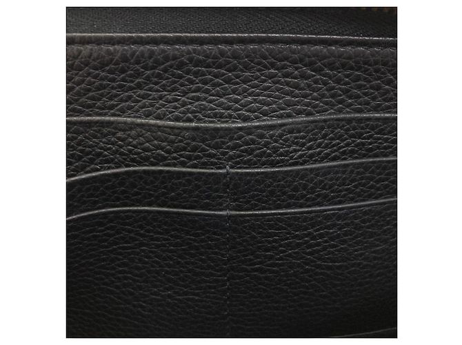 Cartera larga de piel Gancini Salvatore Ferragamo Negro - vista 7