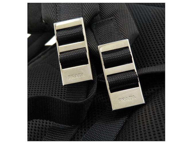 Sac à dos Prada en nylon noir - vue 12