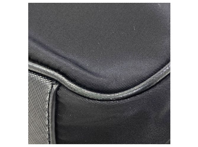 Mala de negócios 2-way Prada com logo hardware Preto - vista 17
