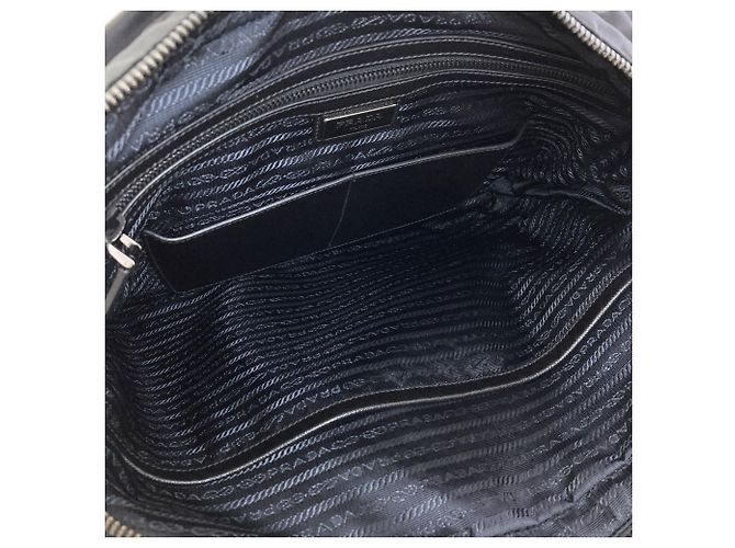Mala de negócios 2-way Prada com logo hardware Preto - vista 5
