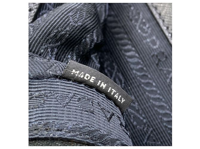 Mala de negócios 2-way Prada com logo hardware Preto - vista 7