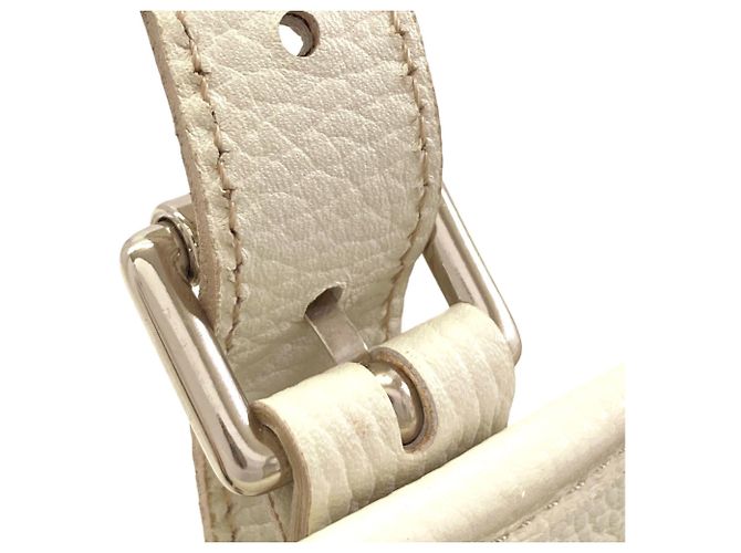 Borsa Burberry Check Bianco Beige - vista 12