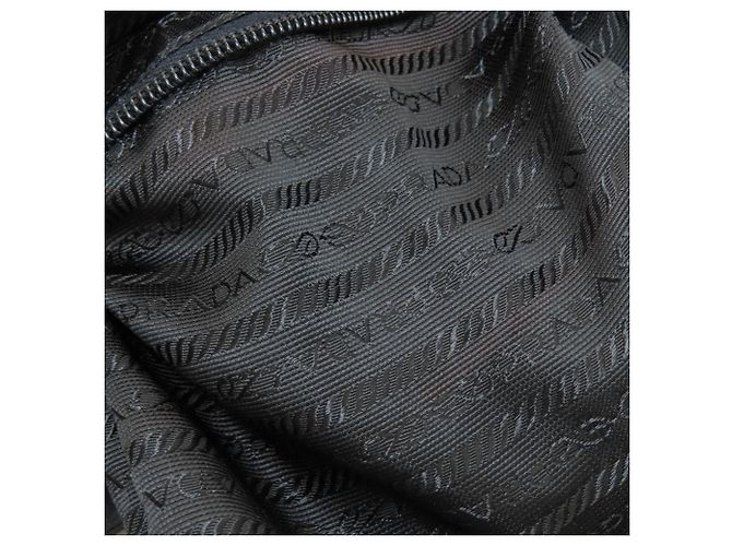 Saco tote Prada em nylon preto - vista 10
