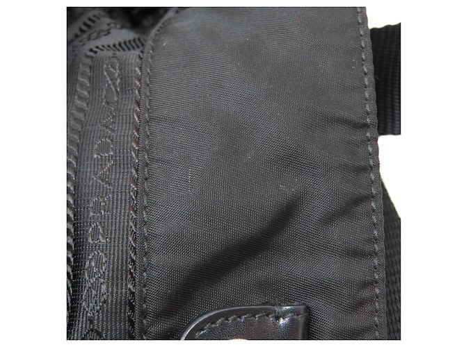 Prada Nylon Shoulder Bag Black - view 12
