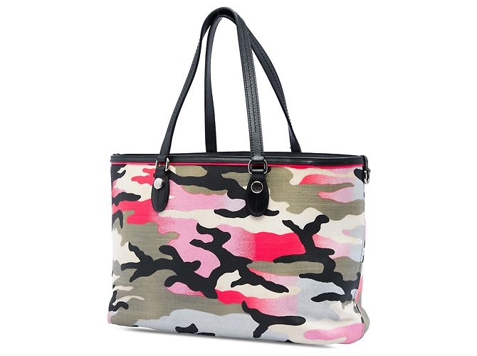 Autre Marque Dior Gray Anselm Reyle Medium Canvas Camouflage Tote Braun - Ansicht 2