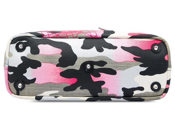 Autre Marque Dior Gray Anselm Reyle Medium Canvas Camouflage Tote Braun - Ansicht 3