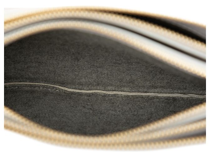 Céline Celine Trio Crossbody Small in pelle di agnello grigia Marrone Grigio - vista 4