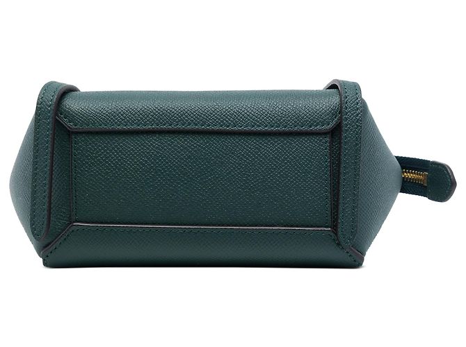 Céline Bolso cinturón Celine de piel de ternera granulada Pico Verde Verde oscuro - vista 3