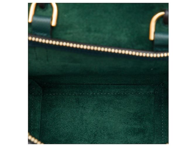 Céline Bolso cinturón Celine de piel de ternera granulada Pico Verde Verde oscuro - vista 4