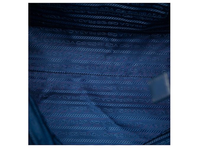 Bolsa Satchel Prada em Tessuto Azul - vista 4
