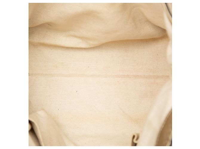 Gucci Bella Klappentasche aus beigem GG Canvas - Ansicht 4