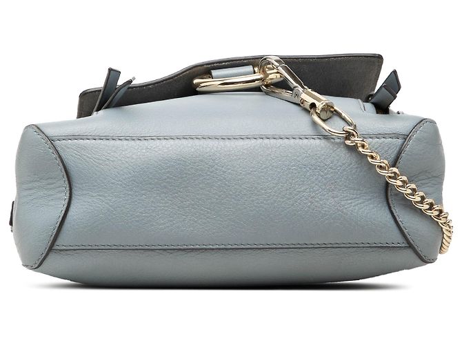 Borsa Faye Day Mini in pelle blu Chloé Blu chiaro - vista 3