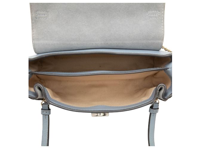 Borsa Faye Day Mini in pelle blu Chloé Blu chiaro - vista 4