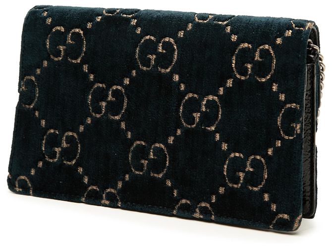 Borsa a tracolla Gucci Mini GG Dionysus in velluto blu Blu scuro - vista 2