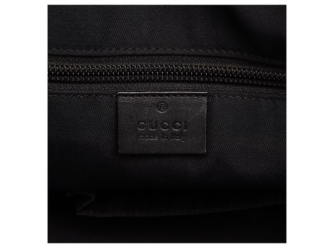 Borsa business Gucci in vitello nero con diamanti - vista 5