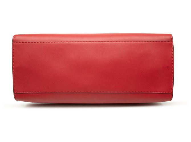 Bamboo Bolso Gucci Nymphaea de piel de becerro rojo Medium con bambú Roja - vista 3