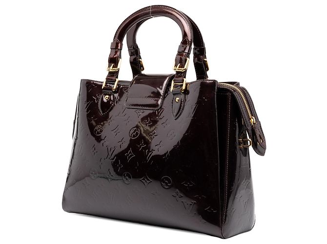 Louis Vuitton Purple Monogram Vernis Melrose Avenue Porpora - vista 2