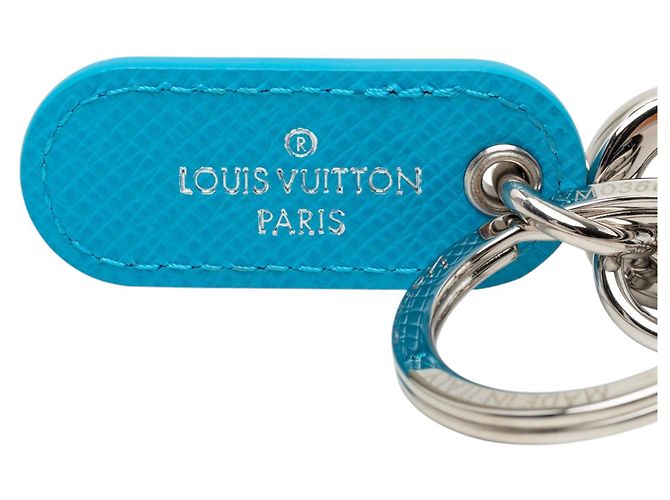 Portachiavi e charm LV Signature Louis Vuitton in ottone argentato - vista 3
