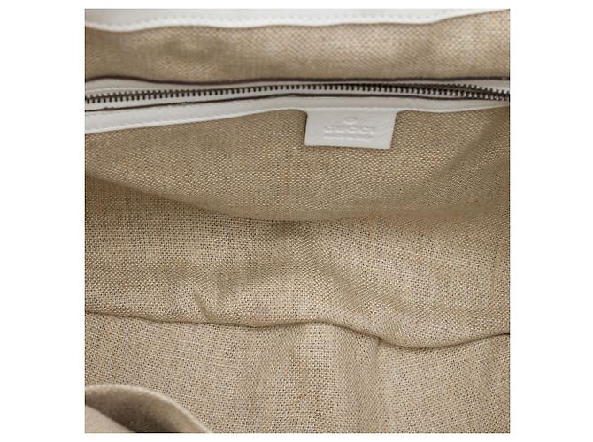 Gucci 1970 Hobo em couro branco Medium - vista 4