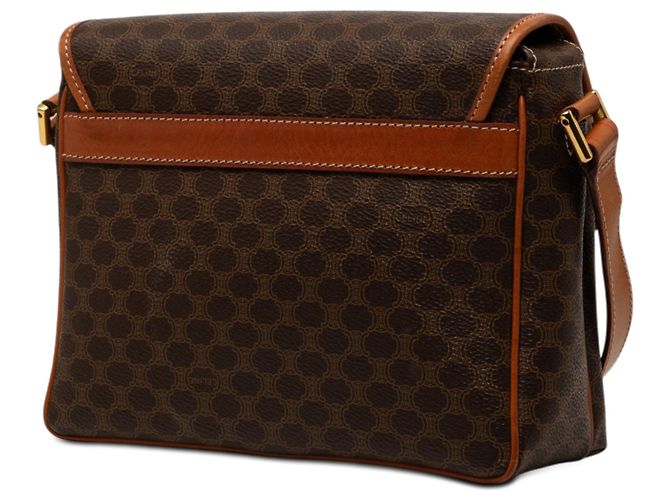 Céline Celine Brown Macadam Coated Canvas Crossbody-Tasche Braun - Ansicht 2