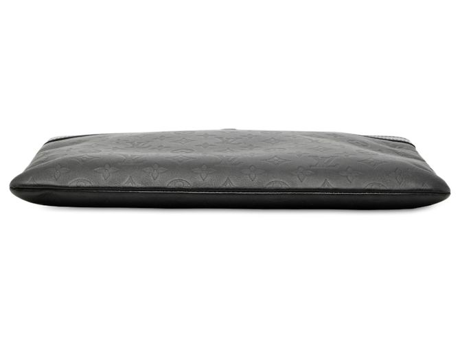 Louis Vuitton Black Monogram Shadow Discovery Pochette Schwarz - Ansicht 3