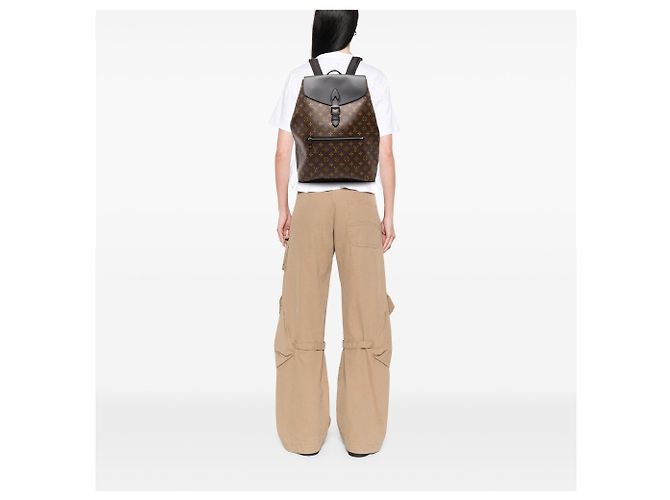 Mochila Louis Vuitton Brown Monogram Macassar Palk Castaño - vista 6
