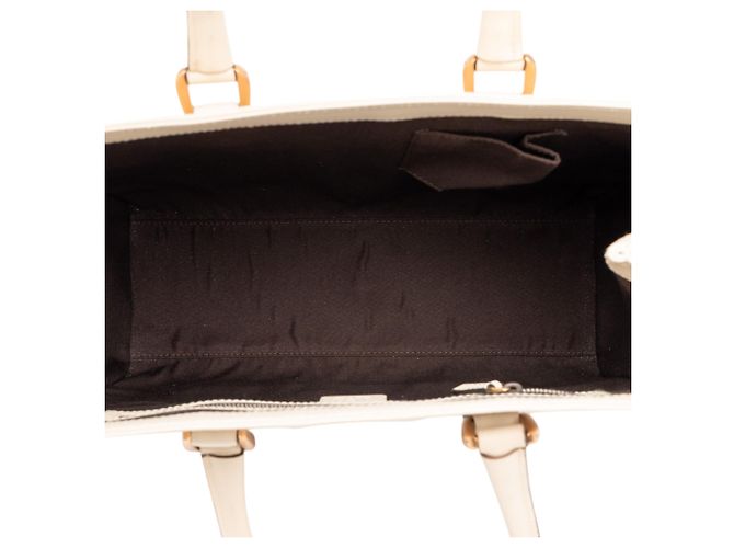 Tote Gucci in vitello bianco e tela GG Nailhead Crudo - vista 4