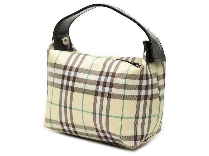 Borsa a mano Burberry Yellow Mini House Check Canvas Giallo - vista 2
