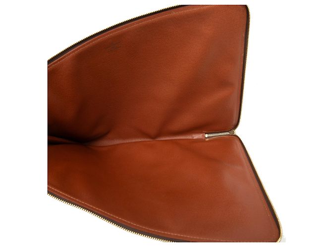 Louis Vuitton Brown Monogram Poche Documents Portfolio Marrone - vista 4