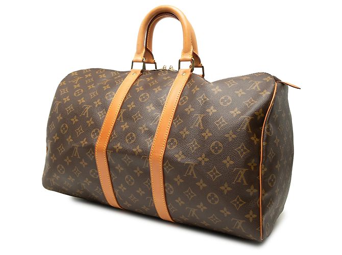 Louis Vuitton Brown Monogram Keepall 45 Marron - vue 2