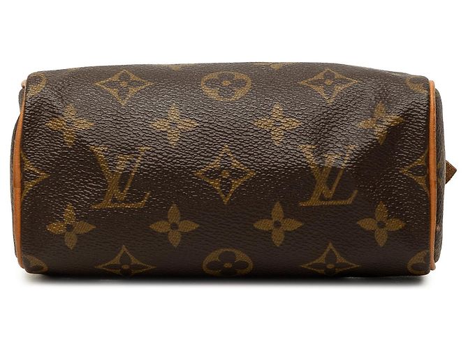 Louis Vuitton Brown Monogram Mini Speedy HL Marrom - vista 3