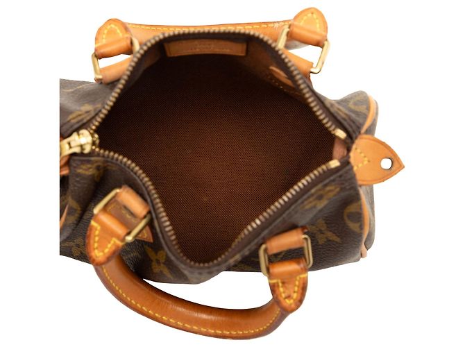 Louis Vuitton Brown Monogram Mini Speedy HL Marrom - vista 4