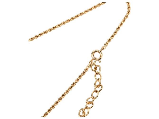 Autre Marque Collana con pendente Dior Gold placcata in oro logo CD D'oro - vista 4