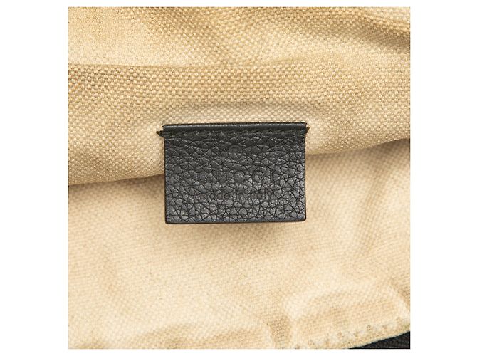 Borsa cintura Gucci in pelle nera con logo Web Nero - vista 5