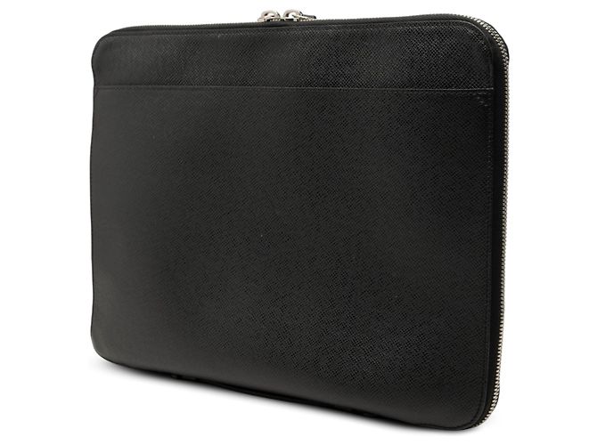 Louis Vuitton Black Taiga Vladimir Portfolio Nero - vista 2