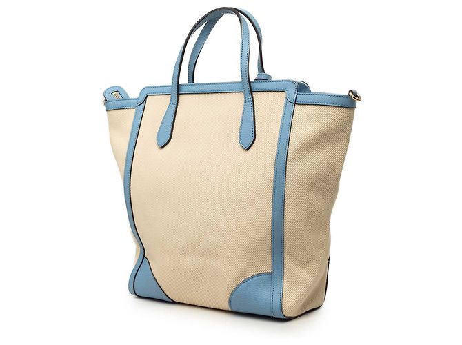 Borsa Tote convertible Swing in pelle marrone Gucci Blu chiaro - vista 2