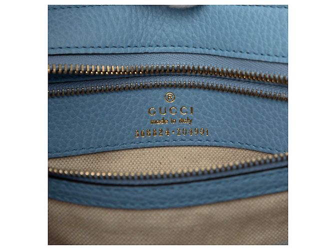 Borsa Tote convertible Swing in pelle marrone Gucci Blu chiaro - vista 5