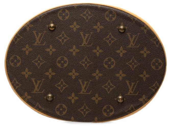 Louis Vuitton Brown Monogram Bucket GM Marrone - vista 3