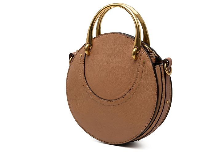 Borsa Pixie Chloé piccola in vitello e camoscio marrone - vista 2