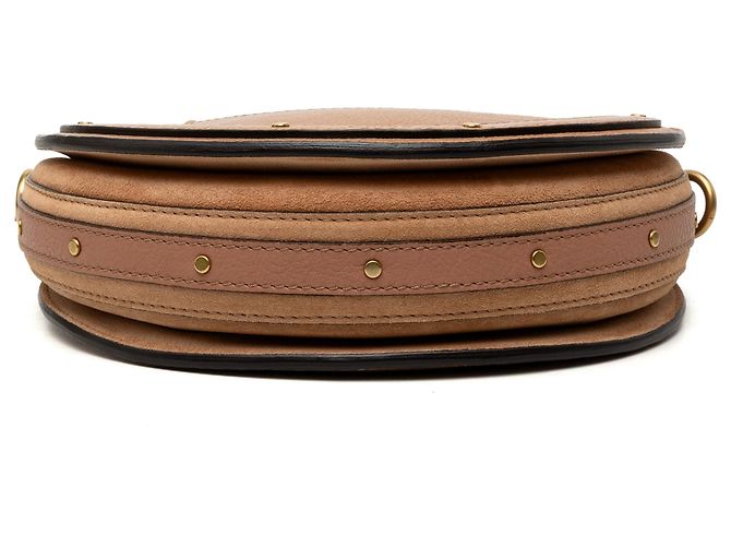 Borsa Pixie Chloé piccola in vitello e camoscio marrone - vista 3