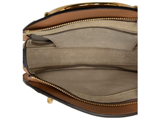 Borsa Pixie Chloé piccola in vitello e camoscio marrone - vista 4